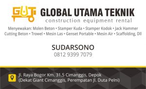 Sewa Rental Alat Bangunan Tapos Depok