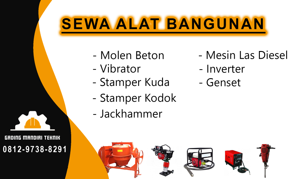 Sewa Molen Jackhammer Stamper Vibrator Genset Sewa Molen Jackhammer Stamper Vibrator Genset
